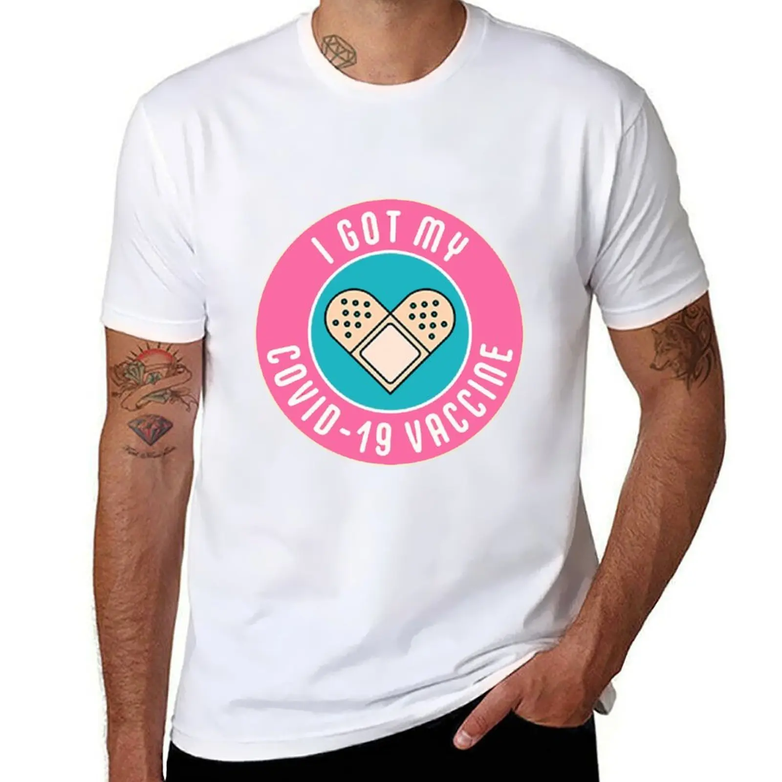 

vaccinated T-Shirt funny t shirts cotton man t shirt graphic T-Shirt