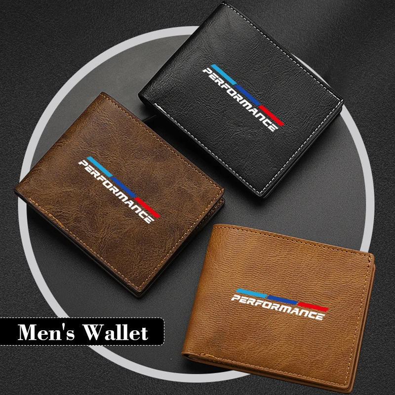 

Men Wallet Car Logo Leather Coin Purse Personalised ID Card Holder For BMW Performance X1 X3 X5 E39 E46 E90 F20 E60 F30 E36 F10