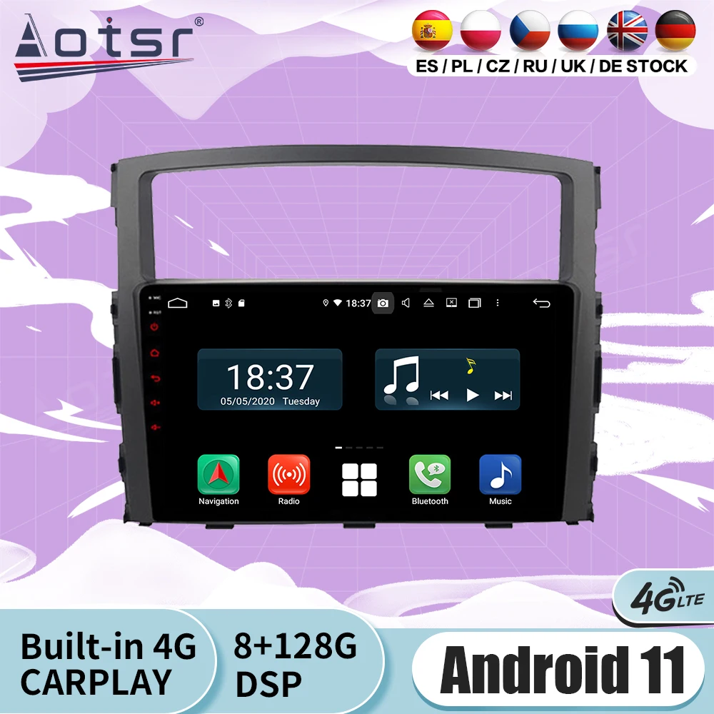 

2 Din мультимедийный стерео Android для MITSUBISHI PAJERO 2006 2007 2008 2009 2010 2011 GPS аудио радио приемник рекордер головное устройство