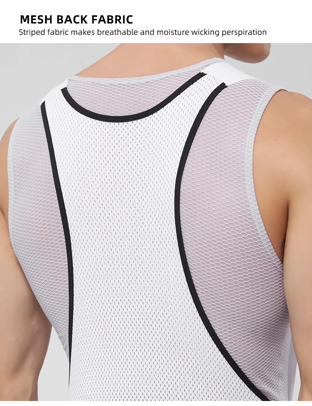 Cheji Cycling Lange Trägerhose, atmungsaktive Kompressions-Trägerhose für Herren – Detail 24