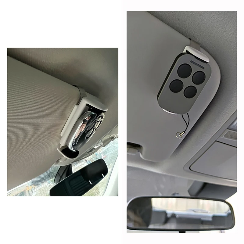 Car Sun Visor Remote Control Clip 47mm-70mm Adjustable For Garage Door Remote Control Car Key Handheld Transmitter