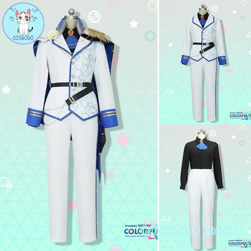 COSGOGO [Customized] Game Project Sekai Shinonome Akito Cosplay Costume Halloween Outfits Women New Suit Uniform Anime Clothes