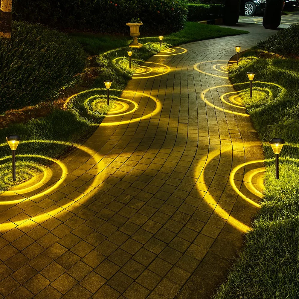Solar Garden Lights RGB Outdoor Waterproof Lawn Light Color Changing Pathway Decor Lighting Solar Led Light Landscape Walkway