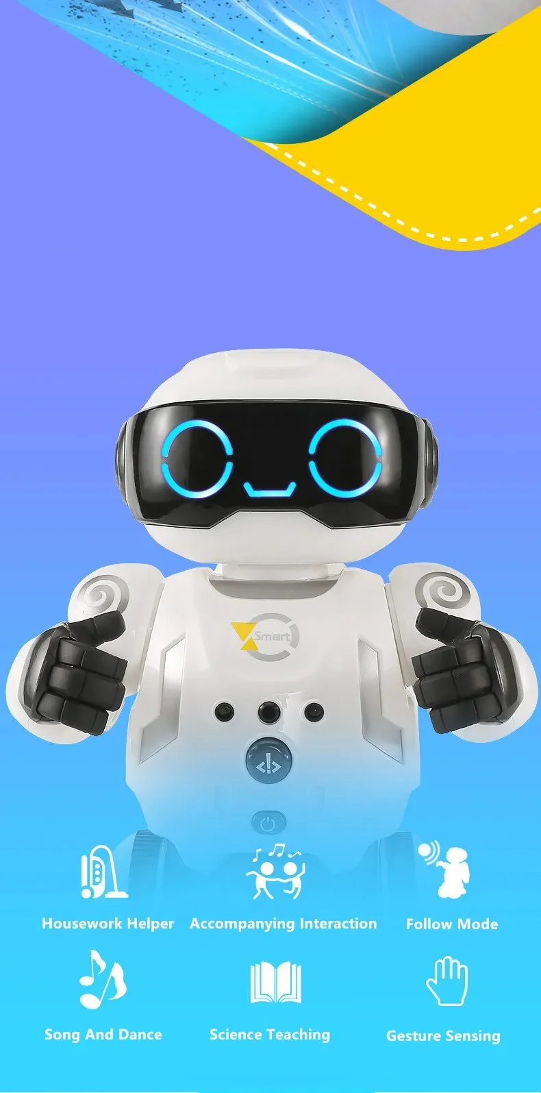 Remote Control Robot Education Intelligent Smart Follow Singing Dancing RC Robot Can Sweeping RC Sweep Robot Friend Gift