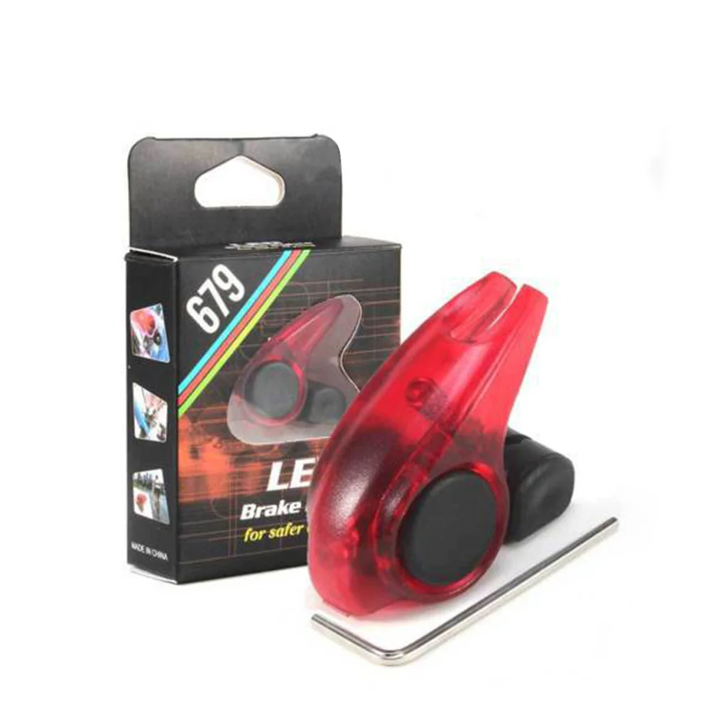 Brake Bike Light Mount Tail Rear Bicycle Light Portable Waterproof Red LED Cycling Taillight Safety Warning Lamp