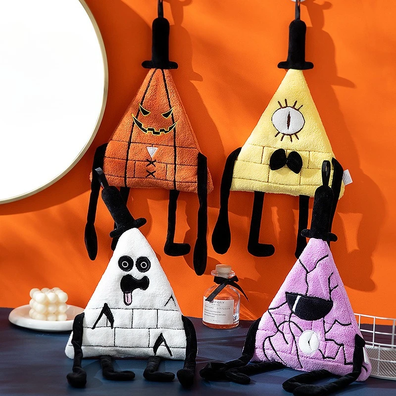 Halloween Monster Hand Towel Can Be Hung with Thickened Kitchen Hand Cloth Absorb Water and Quick Drying Souvenir