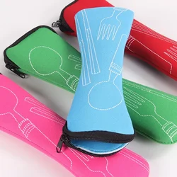 Portable Tableware Bag Travel Packaging Storage Box Dinnerware Picnic Fork Spoon Bag Cutlery Bag Dinner Set Without Dinnerware