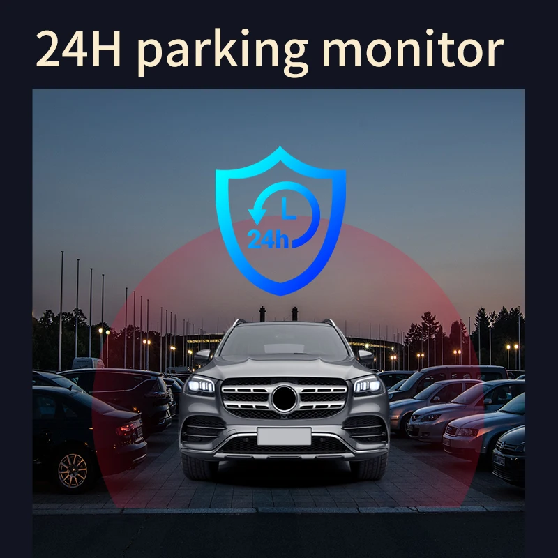 كاميرا داش كام 2K 4G 3 بوصة مع عدسة مزدوجة سجل واي فاي لتحديد المواقع تتبع مناسب للتحقق عن بعد في الفيديو المباشر على الهاتف كاميرا سيارة مزودة بالطاقة 12-24 فولت #6