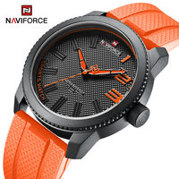 NAVIFORCE New Style Popular Silicone Strap Male Quartz Watches Fashion Casual Waterproof Wristwatches for Men Relogio Masculino