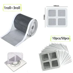 Disposable Hair Drain Catcher Mesh Anti-blocking Filter Floor Drains Sticker Shower Cover Kitchen Bathroom Sink Strainer Stopper