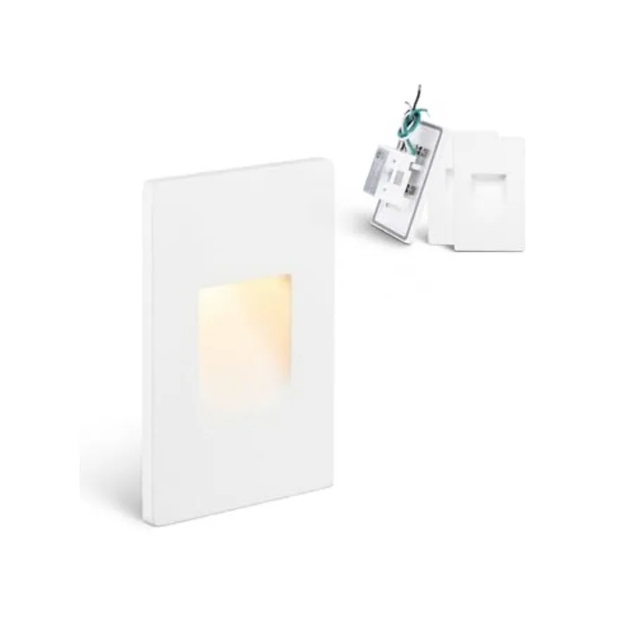 

5CCT 0V LED Step Lights, .5W 5%-100% Dimmable Stair Lights Indoor Outdoor Wet Location, CRI90, ETL, Alumum, 150LM, Vertical, 27