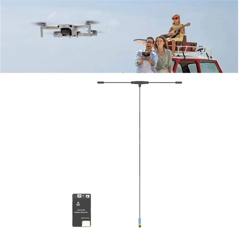 

AA76-Expresslrs ELRS 868/900Mhz 500Mw RX Receiver With Mini Antenna For RC FPV Racing Drone