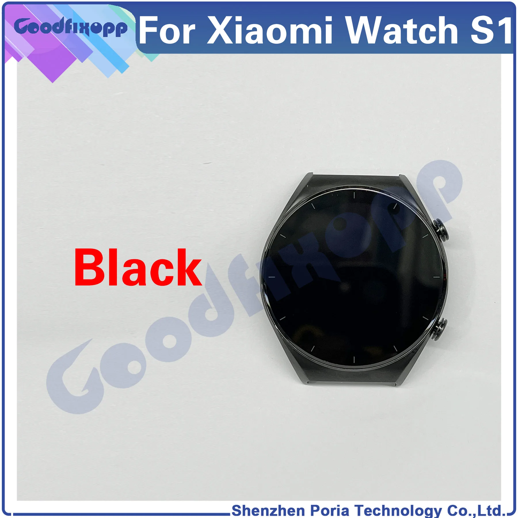 For Xiaomi Watch S1 M2108W1 LCD Display Touch Screen Digitizer Assembly Repair Parts Replacement