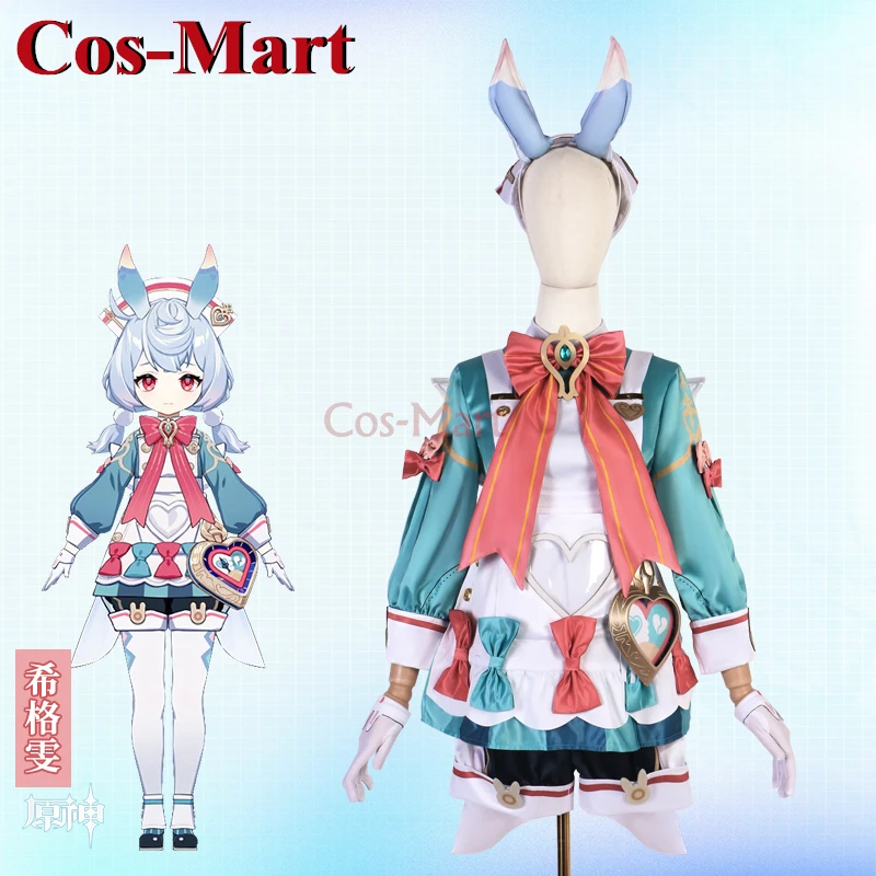 Cos-Mart Hot Game Genshin Imapct Sigewinne Cosplay Costume Fashion Sweet Lovely Dress Female Halloween Party Role Play Clothing