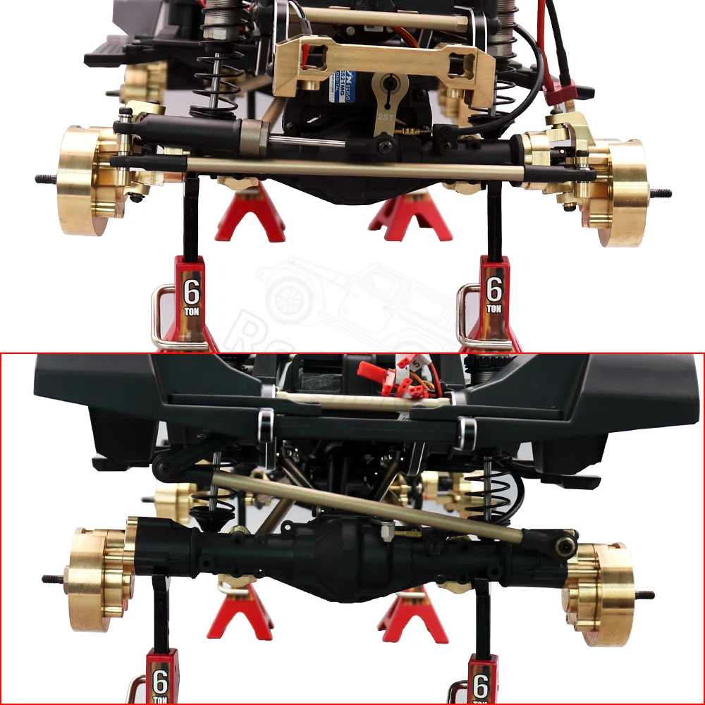 YiKong – support d\'essieu arrière de groupe de direction avant en laiton métallique pour 1/10 YK4102 YK4103 YK6101 1/8 YK4082 RC pièces de mise à