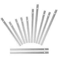 12 Pcs 8MM 10 13 15CM Wind Chime Tubes DIY Textbook Kindergarten Craft Metal Pipes Aluminum Sound Chimes Bell Decor