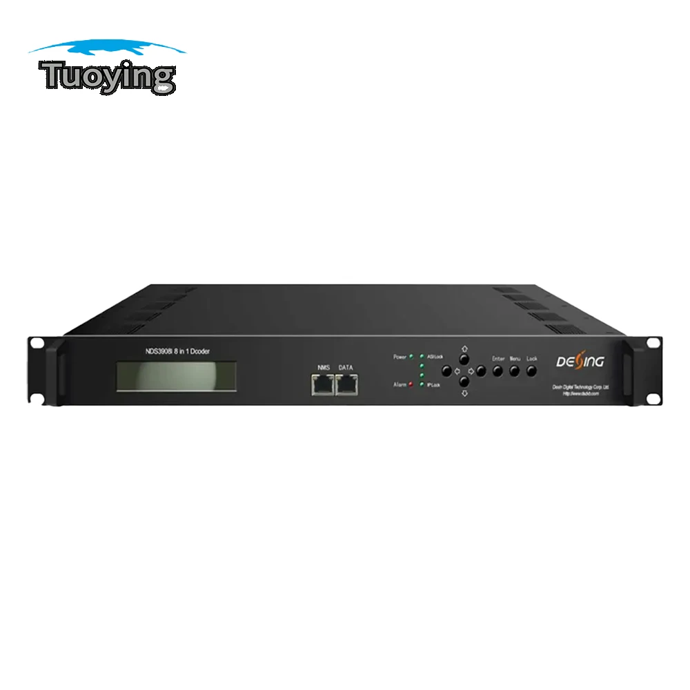 

New 8-in-1 Decoder 8 IP + ASI Inputs to 8 CVBS Outputs IP/ASI Digital Decoder IP/ASI (UDP/RTP) to AV