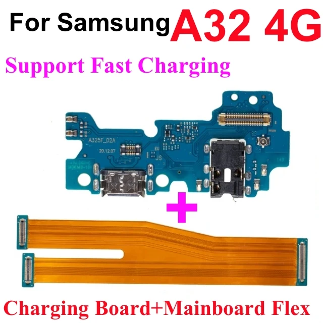 USB Fast Charging Charger Mainboard Flex Cable For Samsung A10 A30 A40 A50 A70 A51 A71 A52 A72 A53 Dock Connector Motherboard