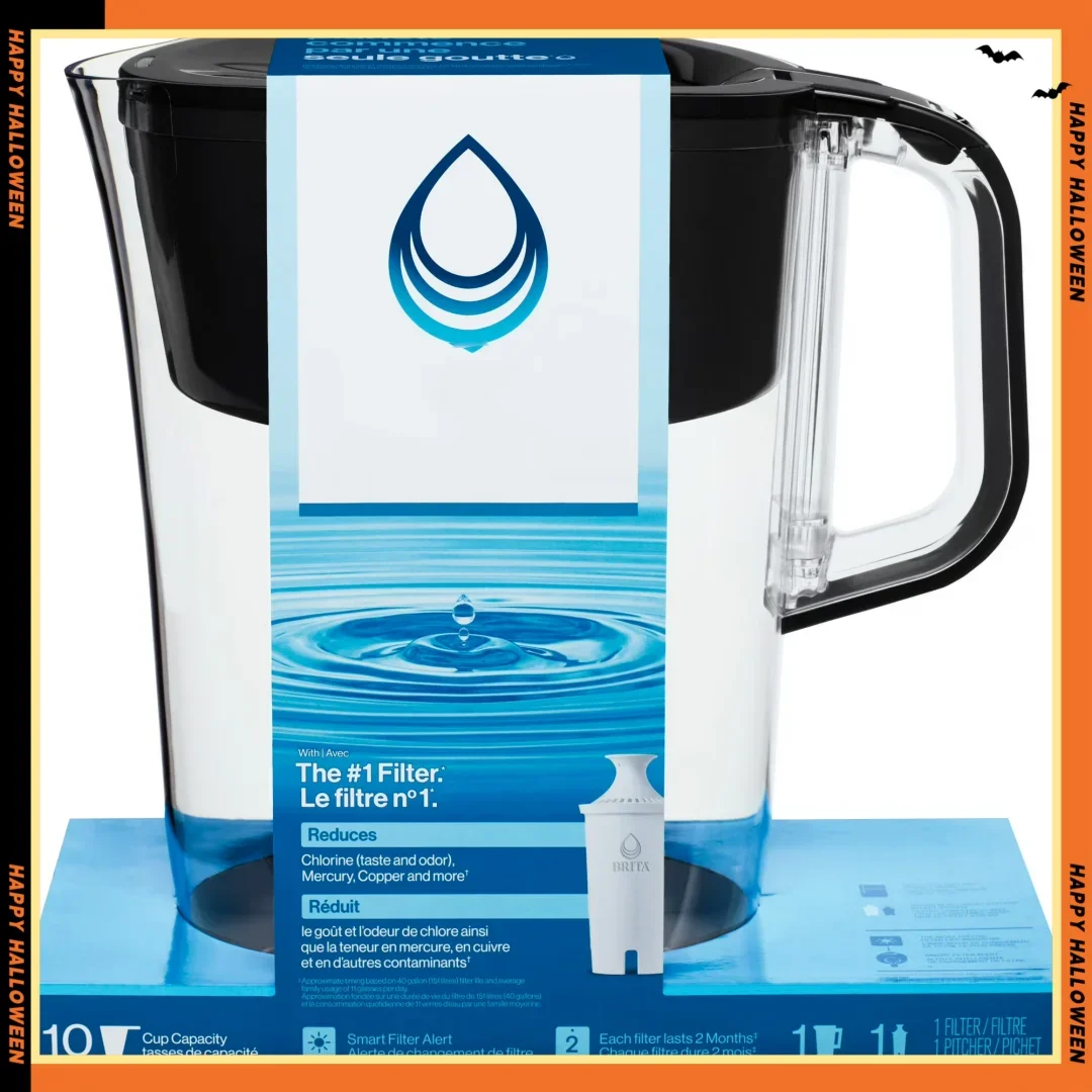 

Large 10-Cup BPA-Free Tahoe Pitcher | Water Filter for Family Hydration | Kitchen Essentials