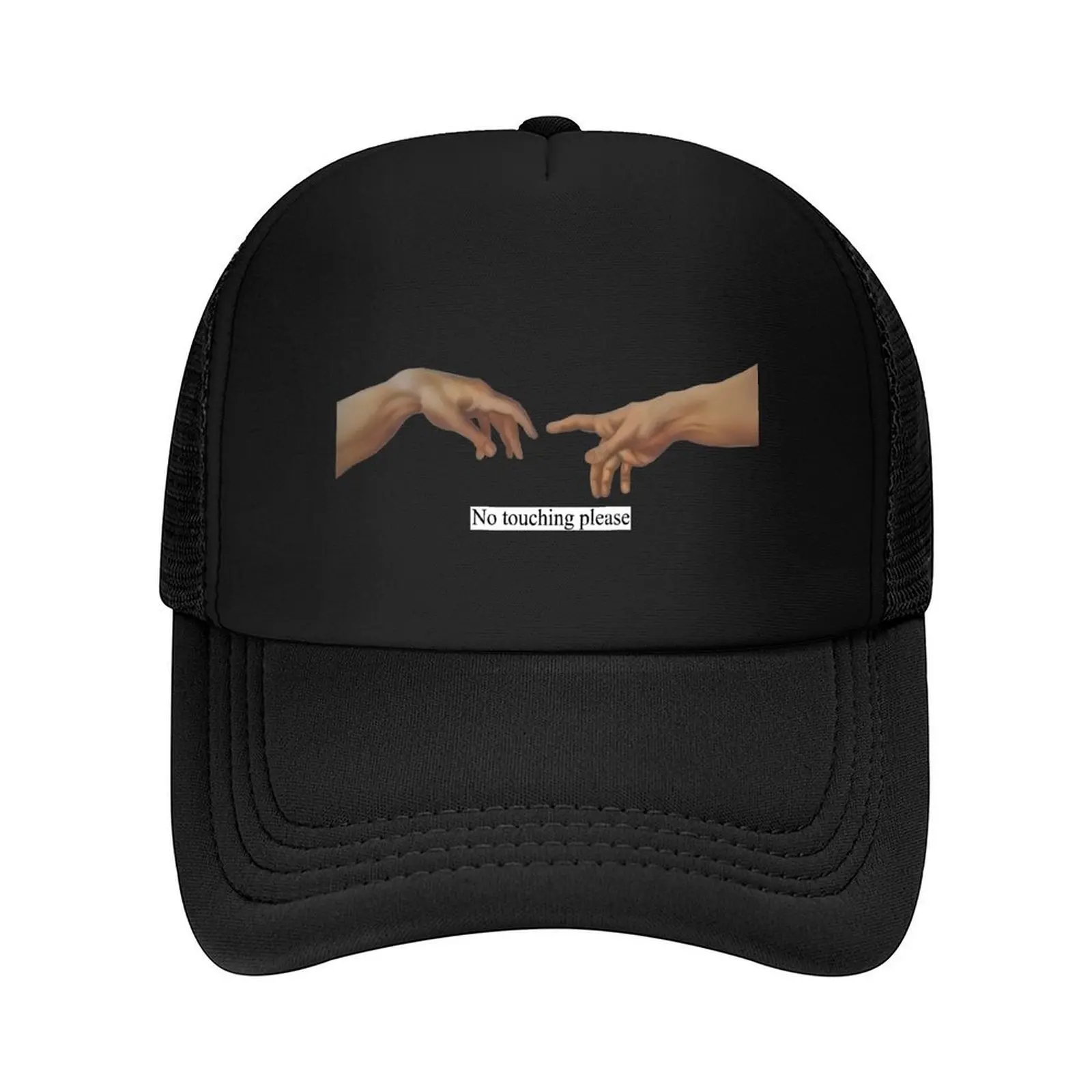 

No touching please, Michelangelo, Creation of Adam Baseball Cap New In The Hat Cosplay New Hat Women Hats Men's