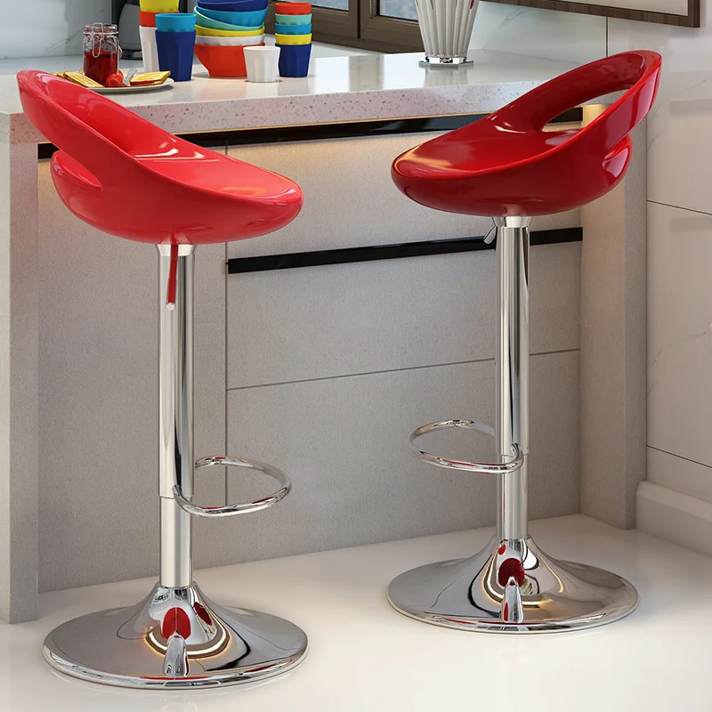 

‌ ‌ Барный стул с регулируемой высотой и подставкой для ног 360° ° Вращающийся стул для стойки, барный стул из искусственной кожи, современный табурет для паба, разноцветный