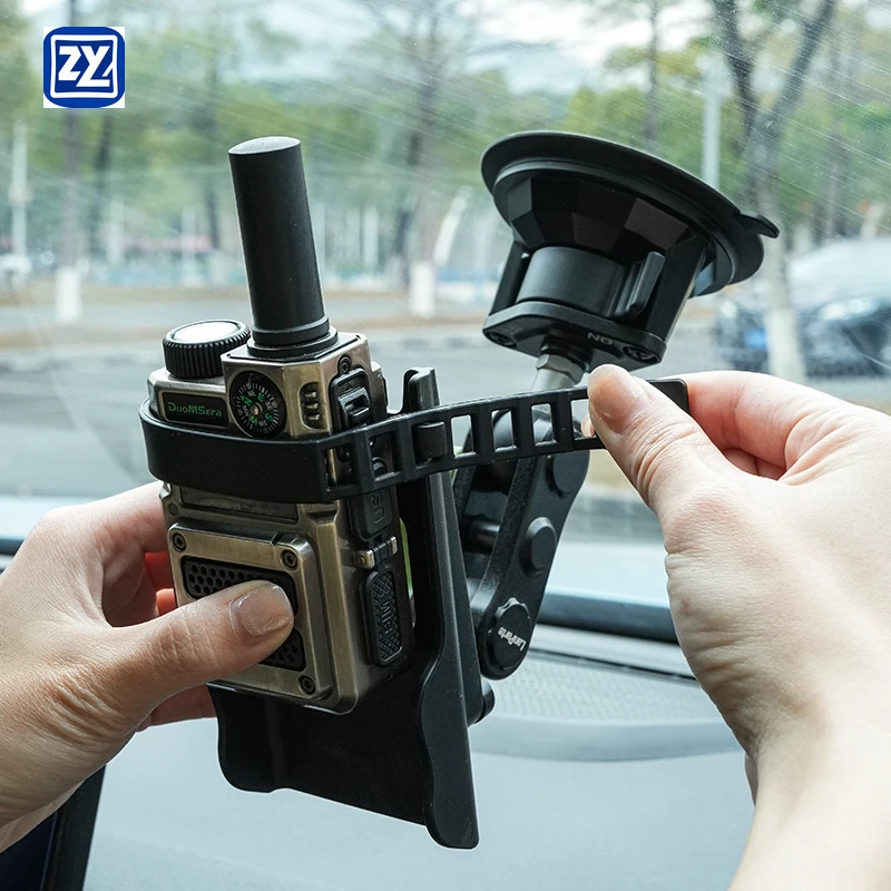 

2025 New Off-Road Car Mount Walkie Talkie Stand Radio Holder Interphone Car Holder with Strong Suction Cup Mount