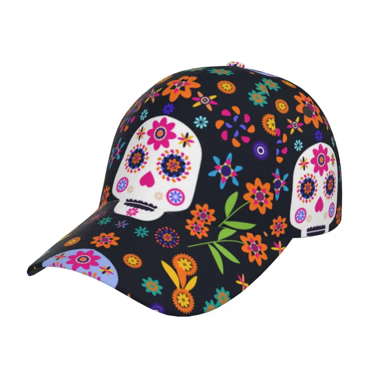 Mexican Sugar Skulls Baseball Cap Fishing Caps Outdoor Hunting Hiking Hat