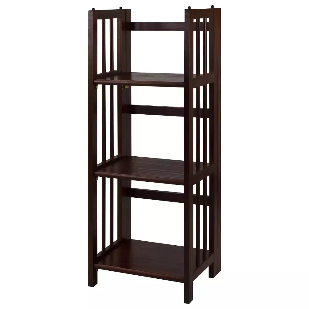 Casual Home 3-Shelf Folding Stackable Bookcase