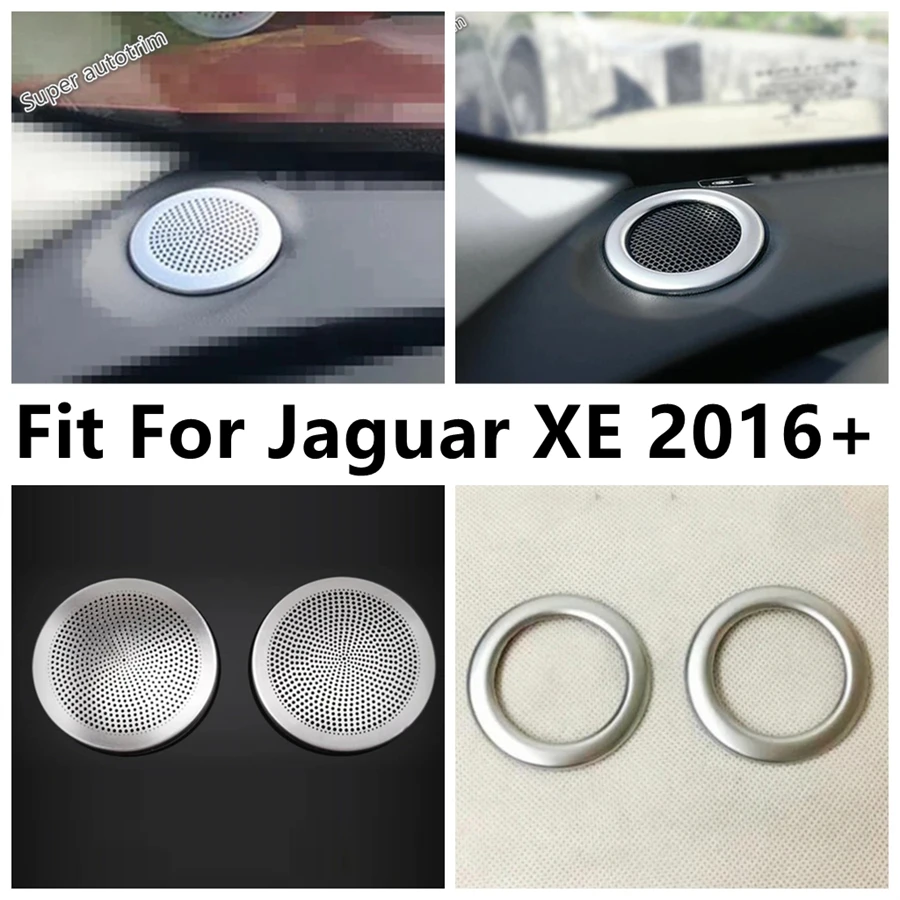 

Dashboard Speaker Audio Sound Ring Circle Decorative Sequins Cover Trim Accessories Interior For Jaguar XE 2016 2017 2018 2019