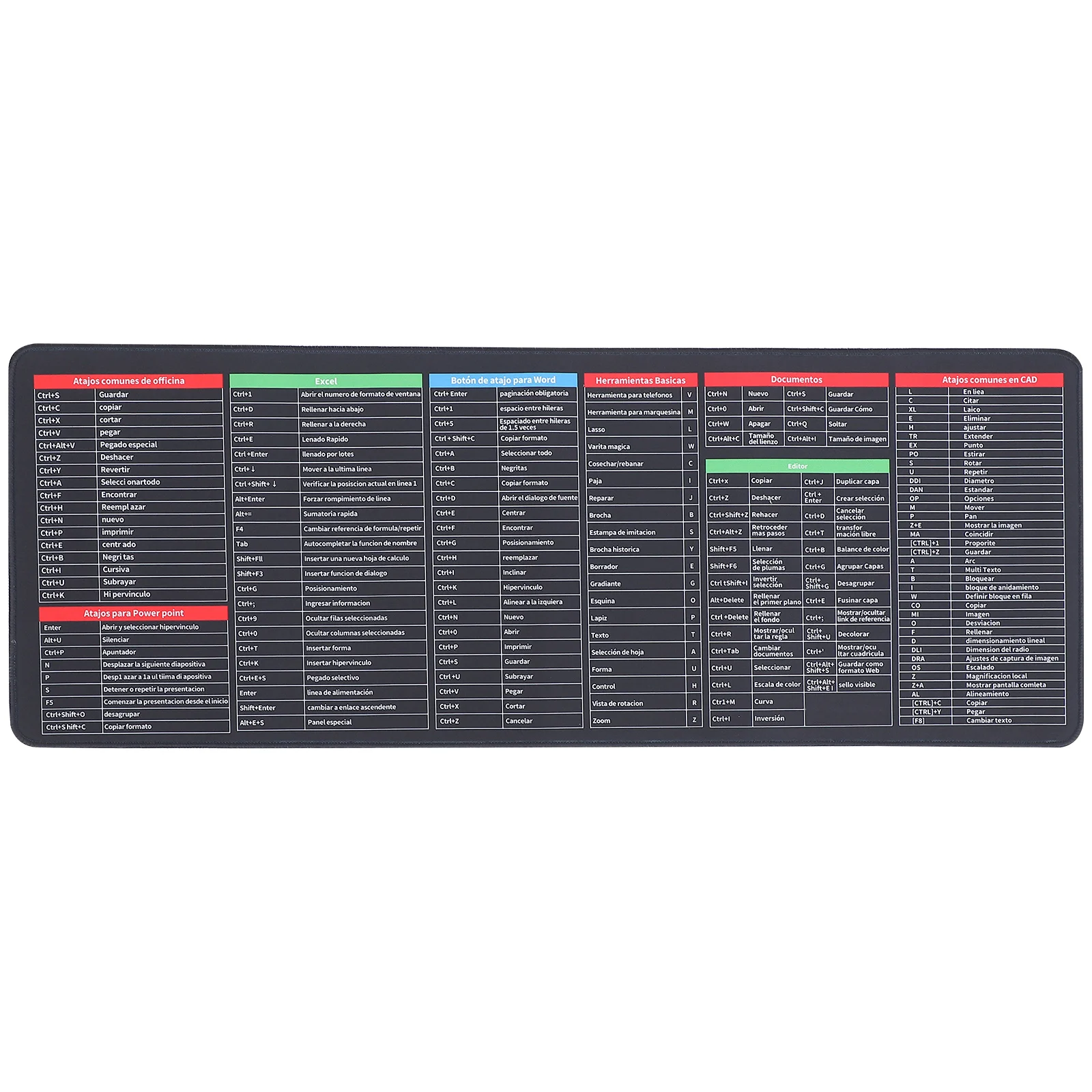 

Mouse Pad Xxl Excel Non-slip Keyboard Mats for Desk Gaming Anti-slip Desktop Staff