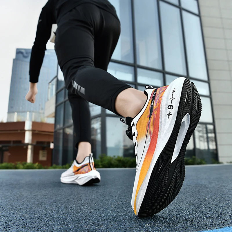 New professional carbon sports training shoes Outdoor non-slip shock-absorbing tennis shoes Summer men's running shoes