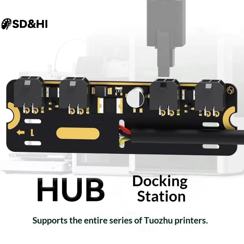 

ForBambu Lab 4-Port Expansion Hub with Power Signal Protection forBambu Lab 3D Printers Accessories