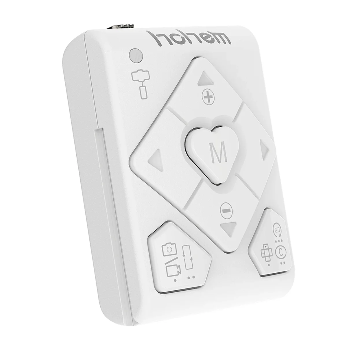 A57G-Hohem Control remoto inalámbrico BT para estabilizador de cardán para teléfono inteligente ISteady XE/X2/V2/V2s/M5/M6/MT2 blanco