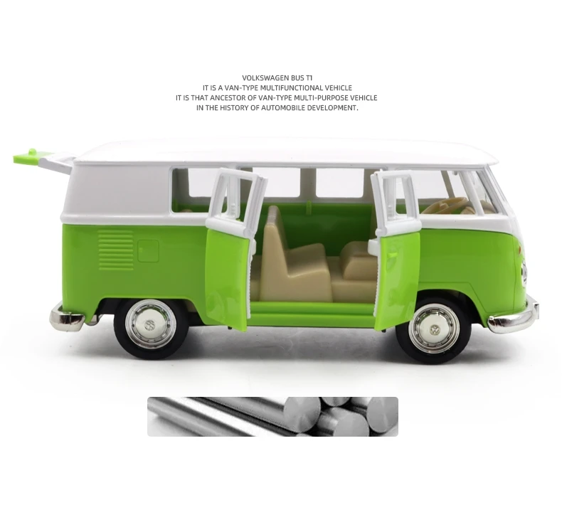CAOPUGSI Lot de 4 mini bus, petites voitures, modèles de bus, pour filles et garçons, cadeau de fête d'anniversaire