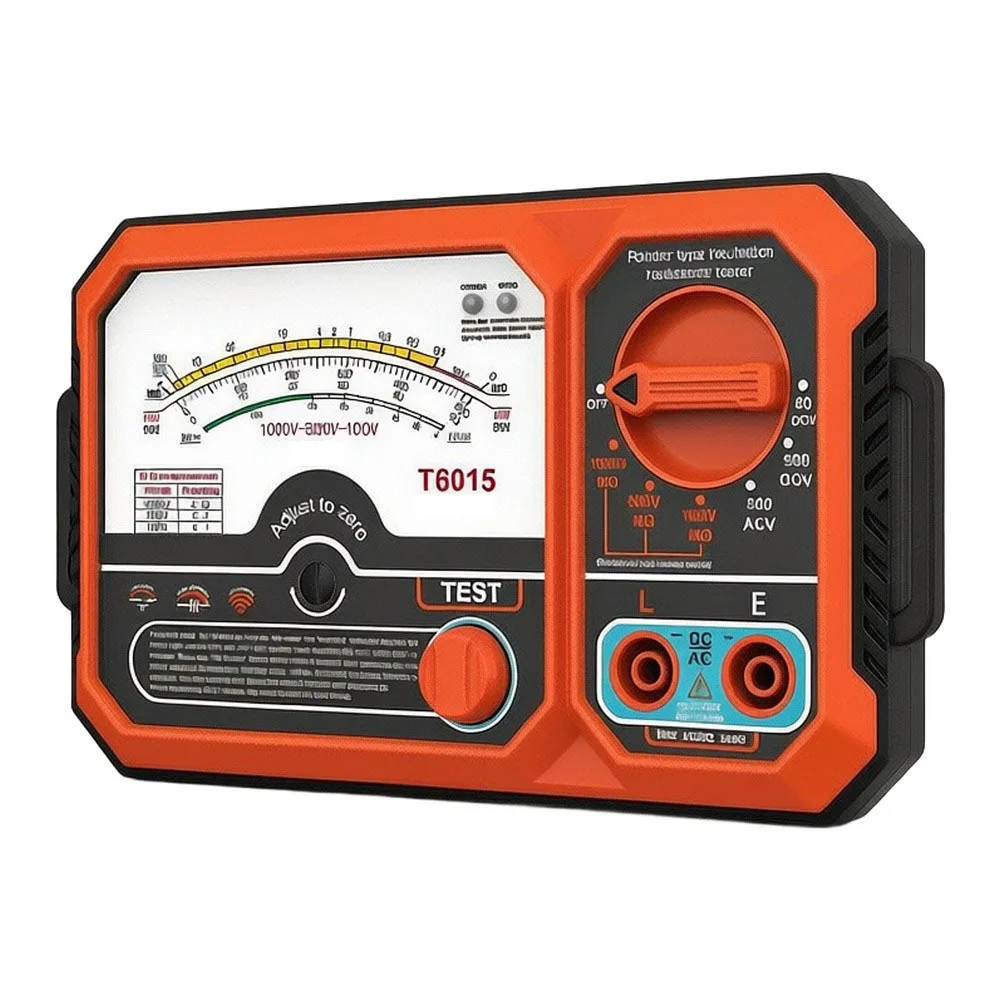 T6015 Battery Powered Megohmmeter Eliminating Need for Disposable Batteries Through Integrated Recharge System
