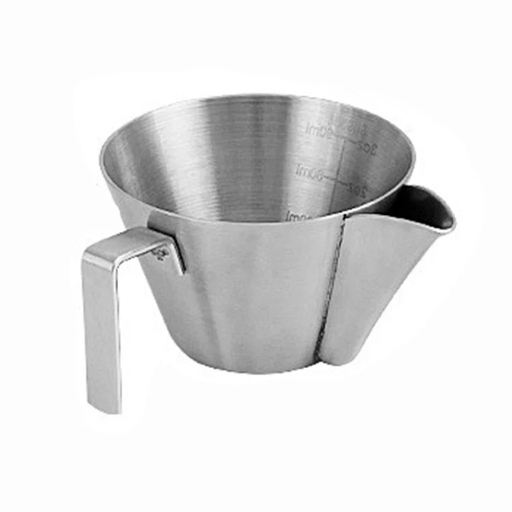 304 Stainless Steel Coffee Measuring Cup With High Visibility Measurement Scale For Repeatable Coffee Preparation