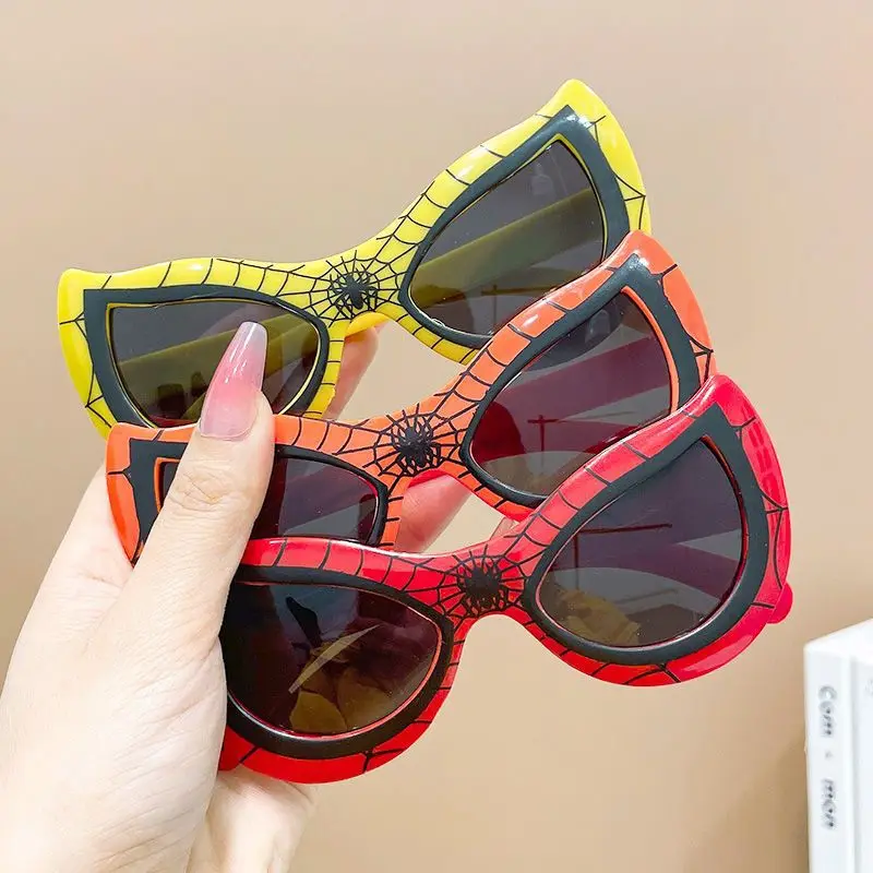 

Anime Spiderman Sunglasses Action Figure Toys Children's Marvel Cartoon Fashion Sunglasses Cute Gifts For Kids Toys Gifts