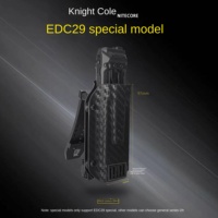 1 pcs Flashlight Kydex Sheath Scabbard K-Sheath with Belt Clip for NITECORE EDC25/EDC23/EDC29/EDC27UHi/EDC37 DIY Accessories