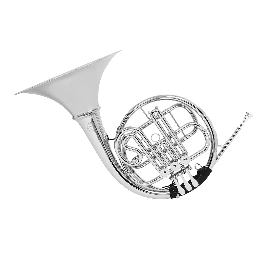 OEM production high level standard silver plated finished 4 double french horn