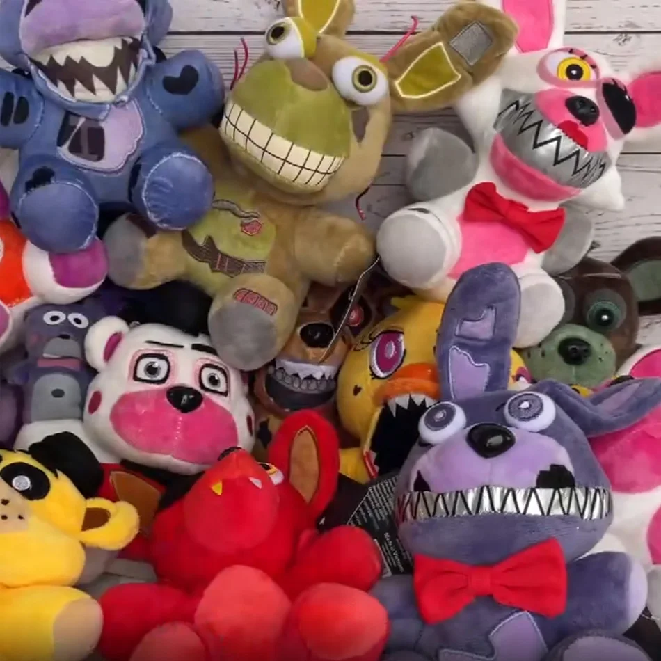 خمس ليلة في فريدي Fnaf لطيف ألعاب من القطيفة لعبة دمية 18 سنتيمتر بوني الدب ماكر الكرتون محشوة الدمى فريدي لعب للأطفال هدايا