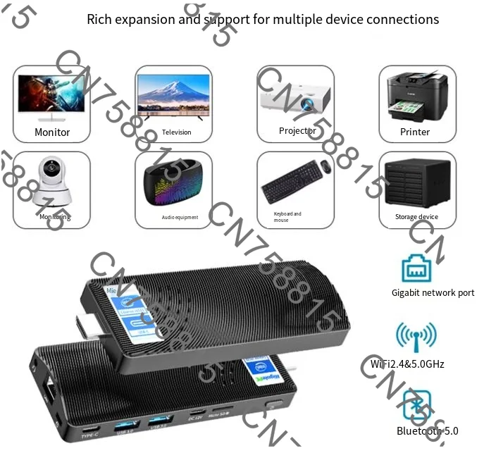 for home use, mini PC notebook with Windows 11 system,Portable 4K media and office all-in-one