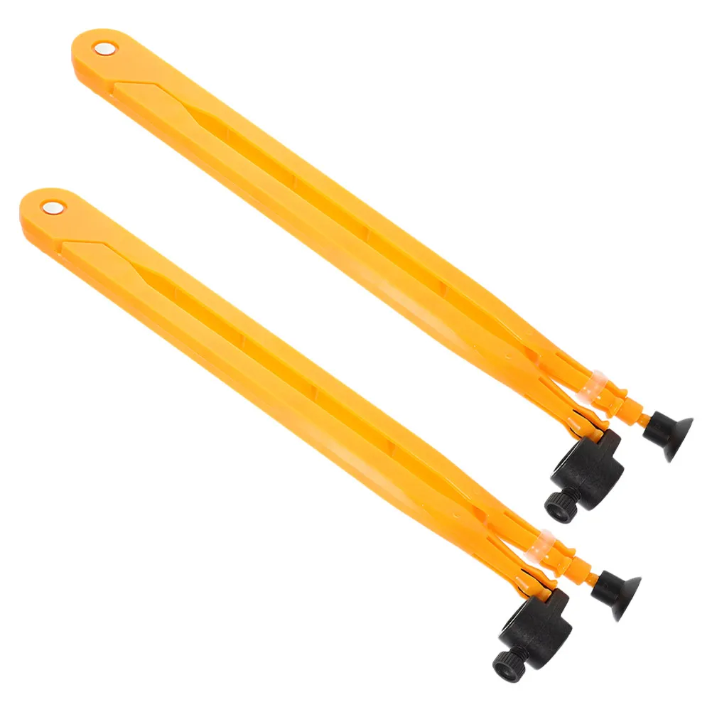 2Pcs Bright Colored Large Plastic Compass for Whiteboard Math Lessons Circle Drawing Tool Teacher's Classroom Demonstration
