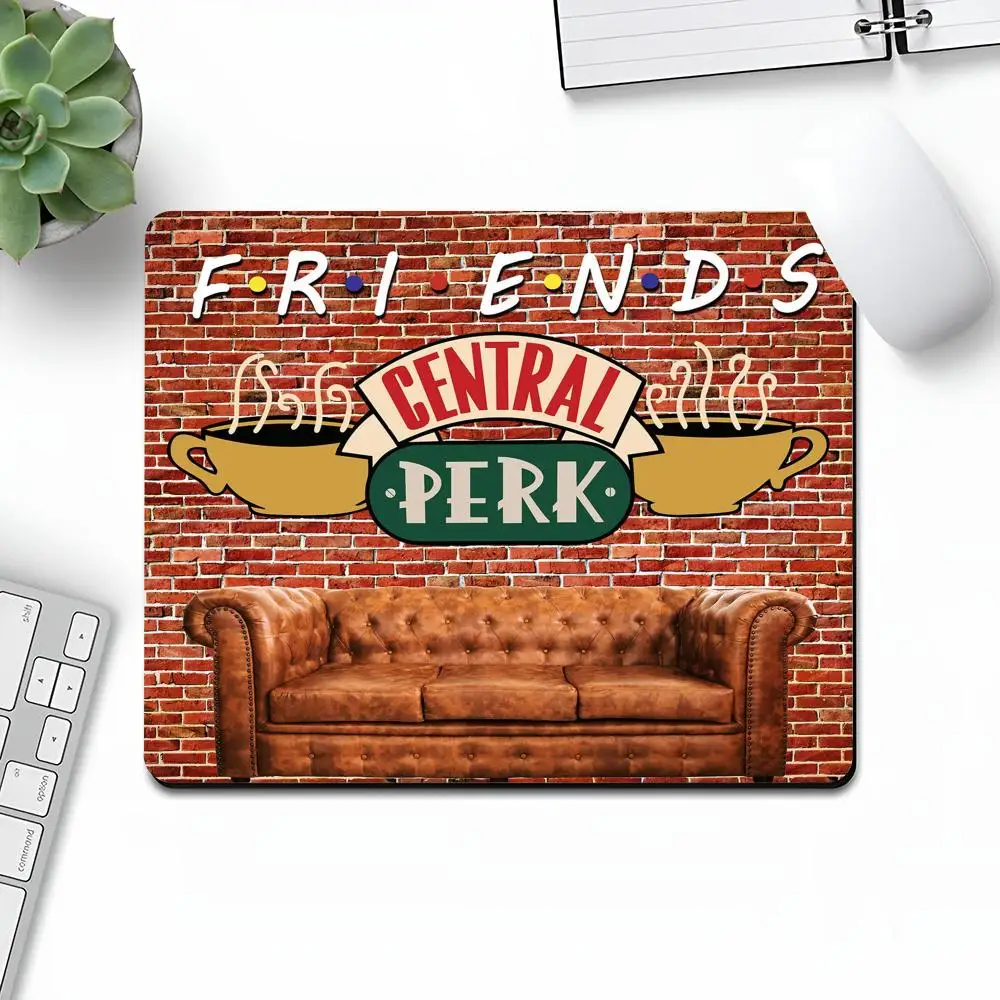 

Friends Tv Show Mouse Pad Art Gaming Gamer Small Rubber Locking Edge Large Computer MousePad Fashion Laptop Desk Pad