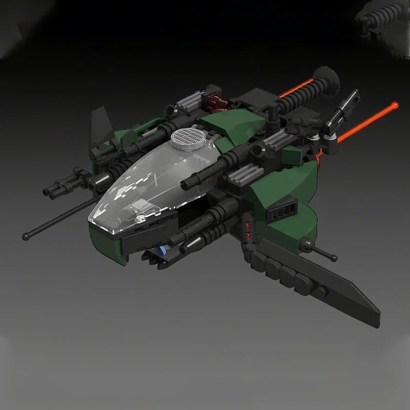 

224 шт. MOC минифигура, орбитальная защита, истребитель, космические строительные блоки, рождественский подарок, игрушки, праздничный набор задач, убийства времени