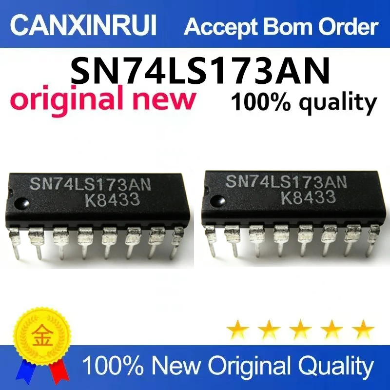 （5pcs-10pcs）Original genuine SN74LS173AN DIP16 original stock with 4-bit Class D register with tri state output