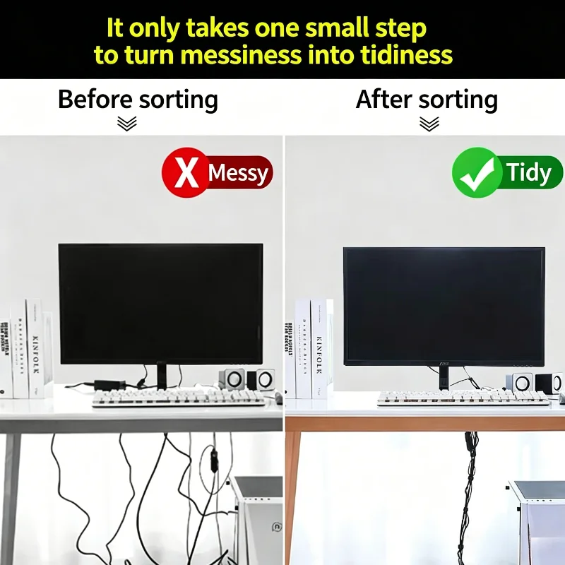 Fita Organizadora de Cabos 1/3 - Desk Setup Cable Management avaliação e preço