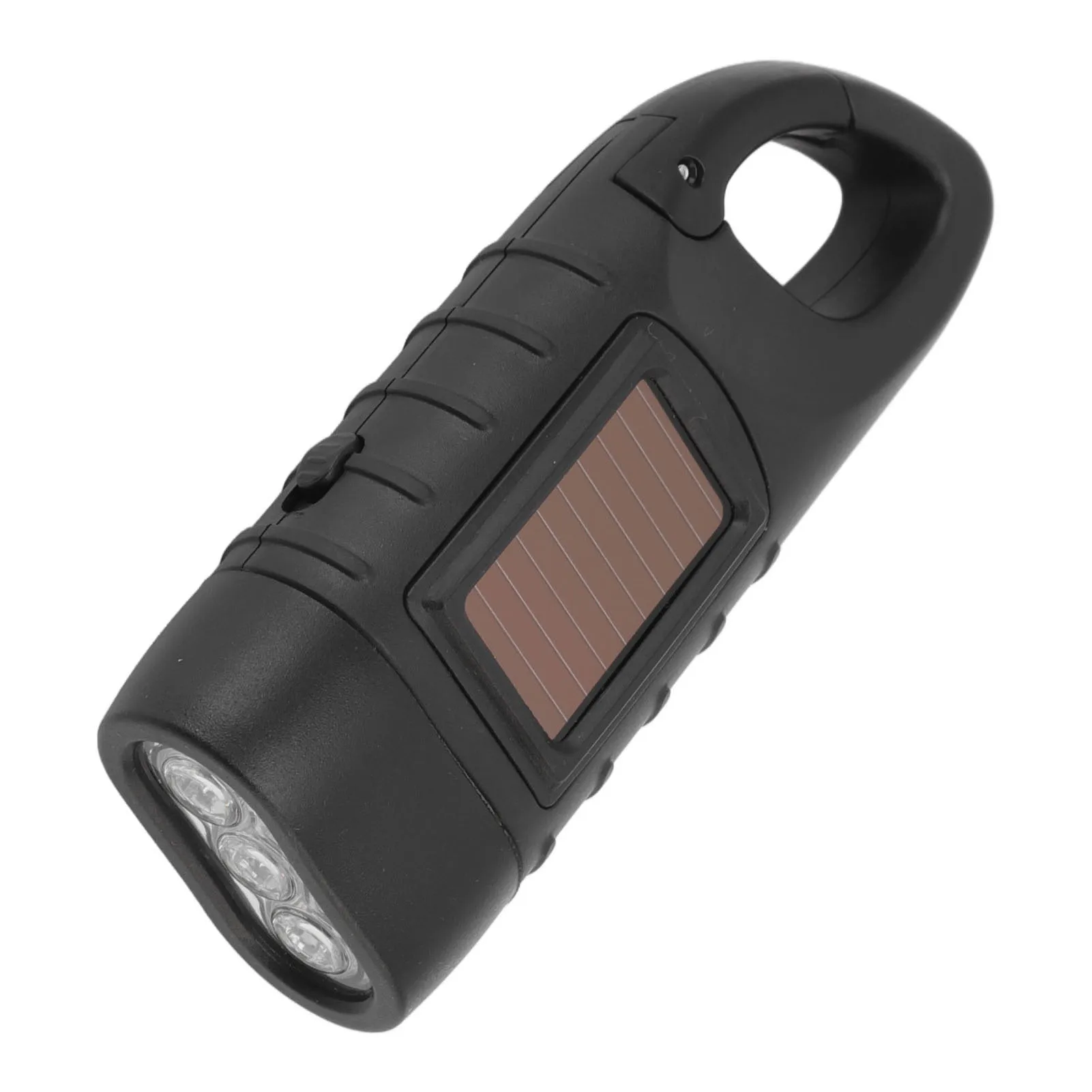Hand Crank Solar Powered Flashlight Professional Rechargeable Survival Flashlight for Outdoor Sports Camping Hiking