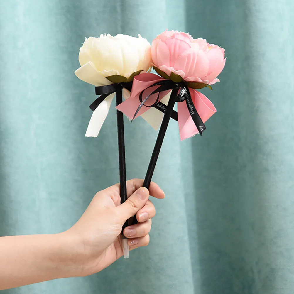 

5 Pcs Bow Ballpoint Pen Fancy Pens Luxurious Decorative Bowknot Novelty for Women Cute Girls