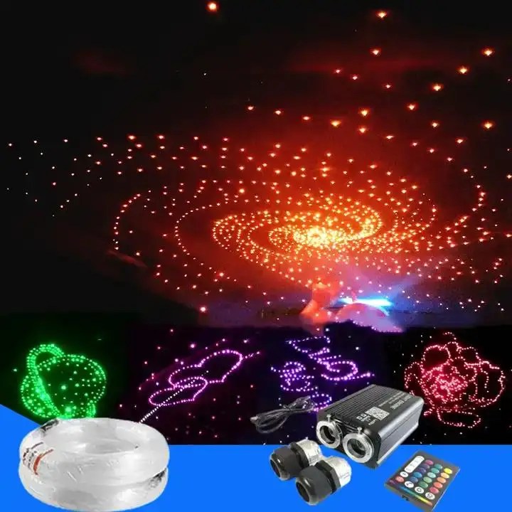 Light Kit Ceiling Lamp Car Home Ceiling Decoration Professional Fiber Optic Star RGBW LED Star Full Star Set CE 90 80 IP65 1000
