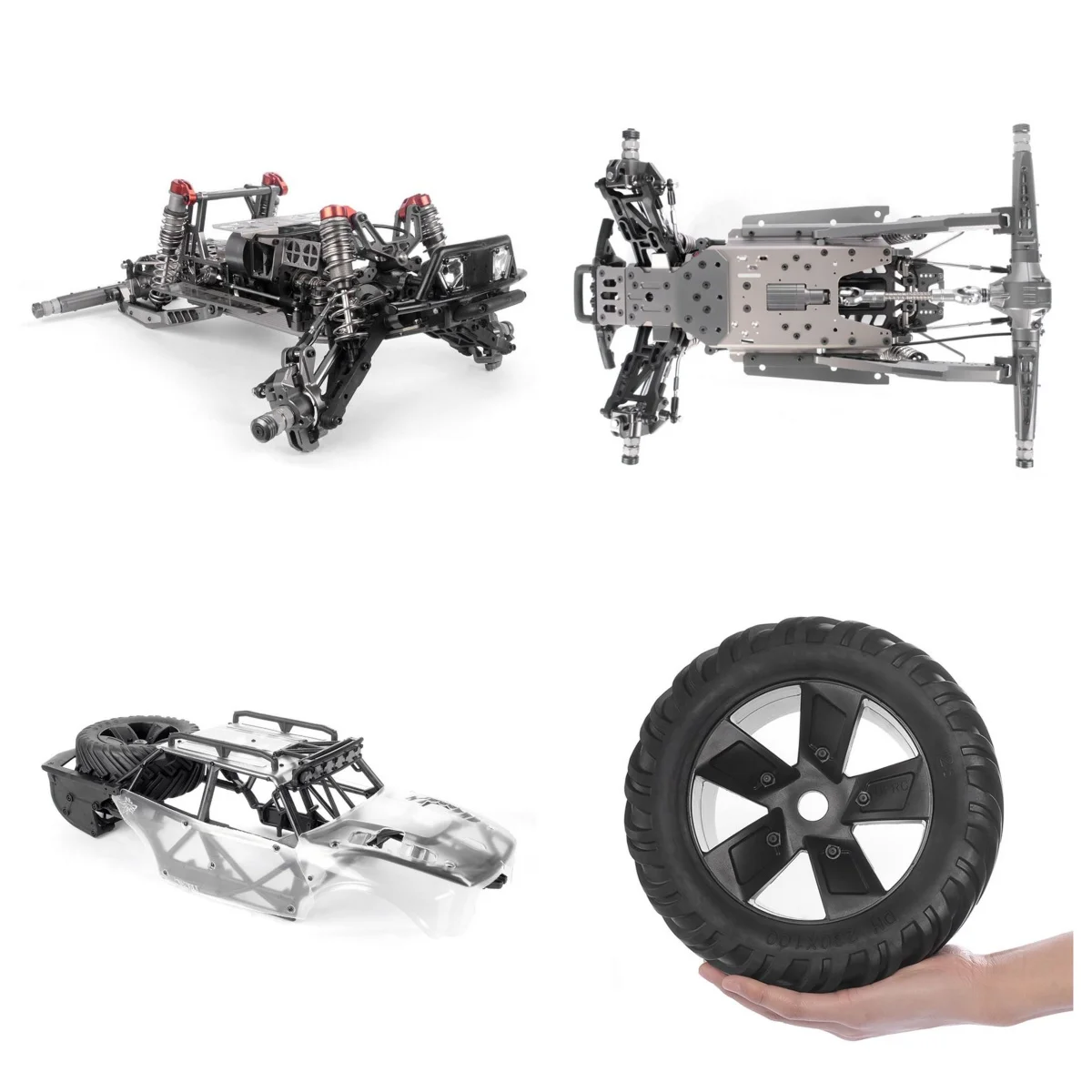

1/5 Metal Chassis RC Off Road Car GR1 Pro Kit PC Shell Remote Controlled Rock Crawler Car Vehicle Model No Electronic Parts DIY